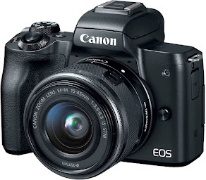 Canon EOS M50 24.1MP Mirrorless Camera with EF-M 15-45 is STM Lens + Sigma 56mm f/1.4 DC DN Contemporary Lens, कैमरा, best camera, canon camera, tech
