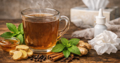 Effective Herbal Decoction for Cold and Flu Homemade Herbal Drink for Cold and Runny Nose Natural Remedy: Herbal Decoction for Cold Relief Best Ayurvedic Kadha for Cold and Cough