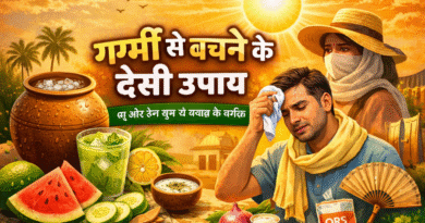 garmi se bachne ke upay, garmi se bachne ke desi upay, loo se bachne ke tarike, heat stroke treatment in hindi, garmi me kya khaye, dehydration se bachav, summer health tips in hindi, ayurvedic summer tips, garmi ka ilaj gharelu nuskhe