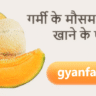 गर्मी के मौसम में खरबूजा खाने के फायदे: शरीर को ठंडक और सेहत को कई लाभ