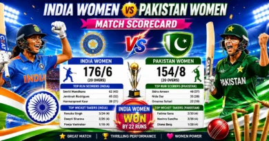 India Women vs Pakistan Women Match Scorecard: रोमांचक मुकाबले की पूरी जानकारी