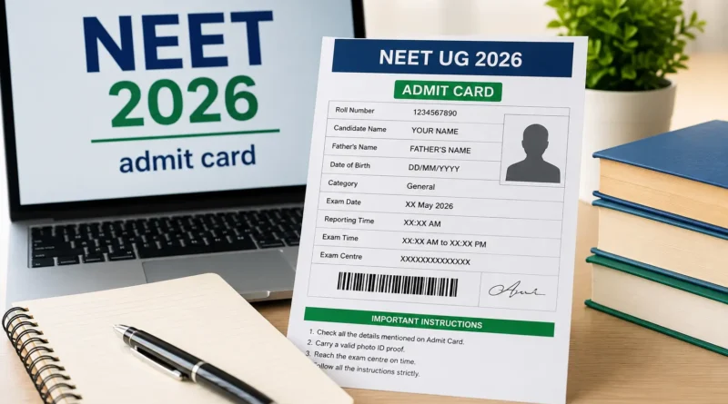 NEET Admit Card 2026: परीक्षा में प्रवेश के लिए महत्वपूर्ण दस्तावेज