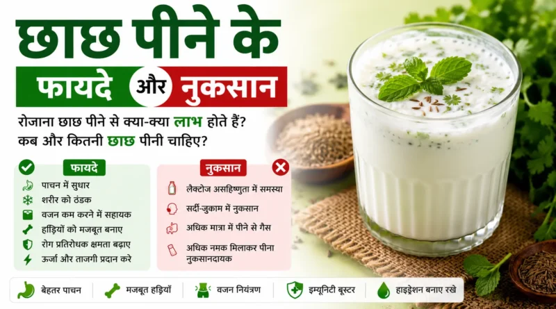 छाछ पीने के फायदे और नुकसान: रोजाना छाछ पीने से शरीर को क्या लाभ मिलते हैं?